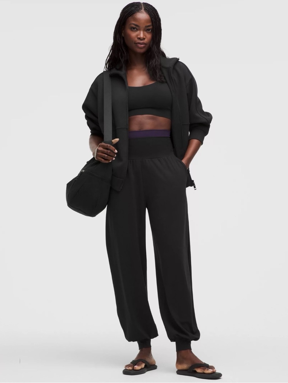 Lululemon Athletica Rulu Drapey High-Rise Jogger Pants